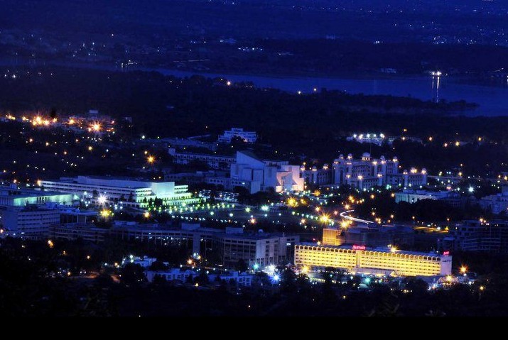 Supreme Court, Rawal Lake, Parliament House and Pearl Continental in one picture.