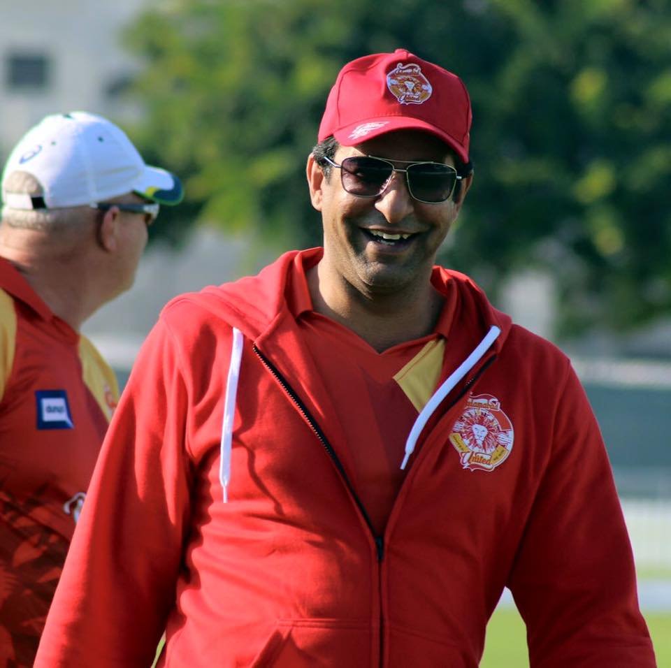 Wasim Akram in Islamabad United Uniform